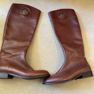 Brown Tory Burch boots — Never worn